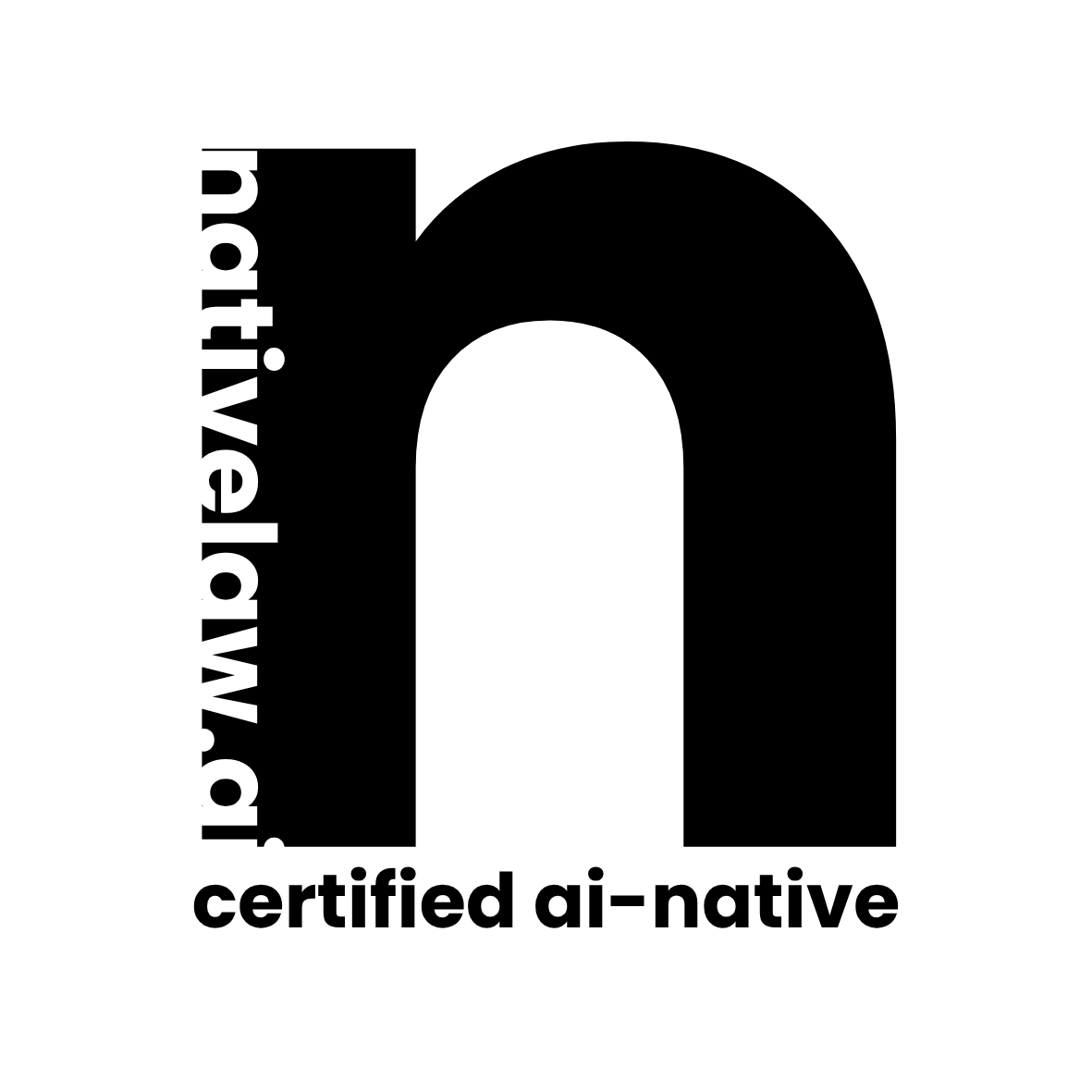 Preview of the nativelaw.ai certified AI-native badge